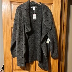 Gray Polka Dot Women's Sweater